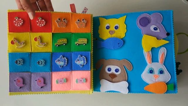 Развивающая мягкая книжка из фетра
