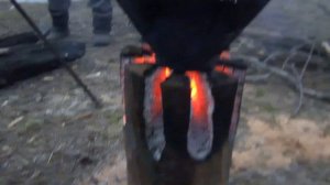 Финская свеча. На практике приготовила 3 ухи.