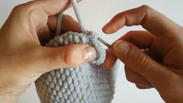 ДЕТСКАЯ ШАПКА С УШКАМИ КРЮЧКОМ ИЗ ПЛЮШЕВОЙ ПРЯЖИ | Шапочка из пряжи Himalaiya dolpfin baby