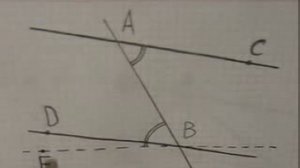 Теорема о пересечении двух параллельных прямых третьей