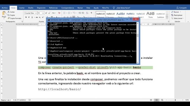 Curso Yii2 [1] : Instalación del framework Yii2 desde Composer en Windows смотреть онлайн