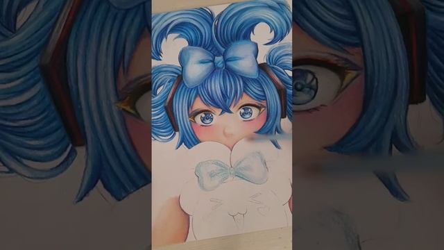 Drawing Miku x Cinnamoroll #shorts #explore #anime #art #animeart #vocaloid