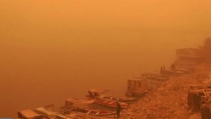 Мощная песчаная буря обрушилась на Ирак