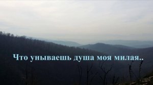 Что унываешь душа моя милая..