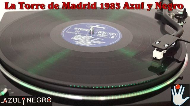 La Torre de Madrid - Azul y Negro 1983 "Digital" Vinyl Disk 4K Rock Dance