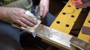 Подготовка и травление клинка в хлорном железе.