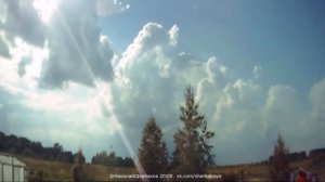 Развитие кучево дождевых облаков.