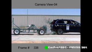 2016-2020 Volvo XC90 FMVSS 301 Rear Crash Test (50 Mph)