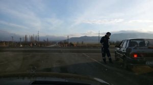 Трасса Таврида. Перекрёсток и поворот на Судак