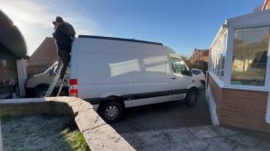 Mercedes Sprinter 4x4 mwb pop top roof  install