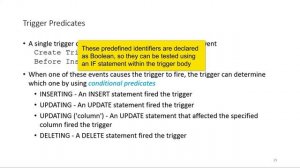 Table Constraints and Database Triggers - Part 2