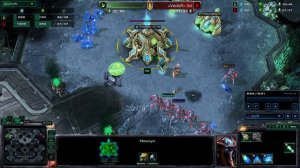 StarCraft 2 PvP - отбитие фатон раша 2024г (2500 ммр). Разбор