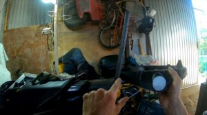 Креплю кофр на Yamaha FZS 600