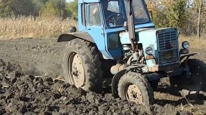 Тяжелейшая пахота 2018год.МТЗ-80 .