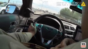 Погоня со стрельбой через лобовое стекло машины  | Погони полиции США | 15-2020-С