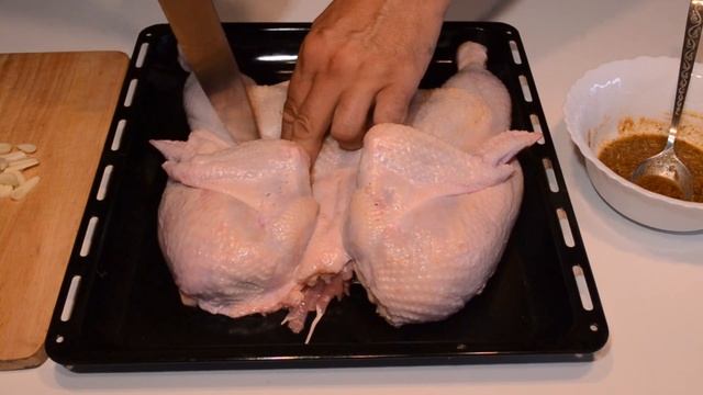 Сочная курица аля-табака(тапака) в духовке. Вкусно и сытно. смотреть онлайн