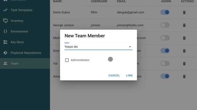 Ansible Semaphore - Team management смотреть онлайн