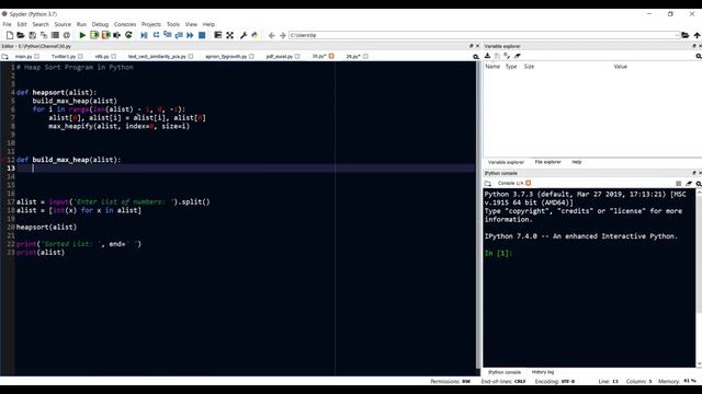 Heap Sort in Python