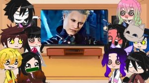 Demon slayer react to Vergil Dmc 5
