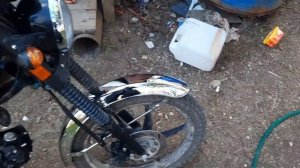 Мопед Colt 110. Замена крыла, подтяжка цепи и прочее