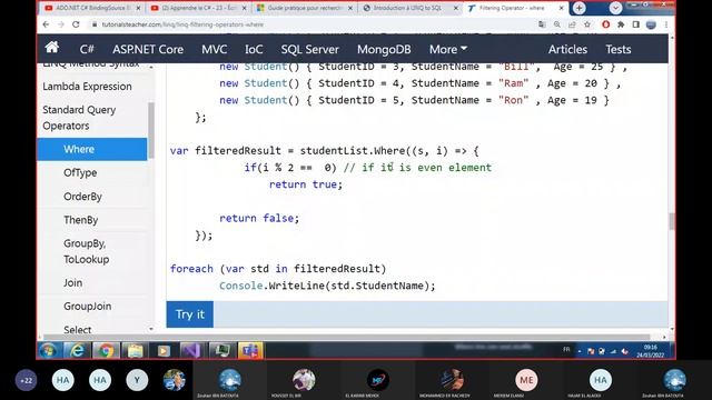 1. Linq with c#: Introduction requêtes et méthodes (Linq To Object) смотреть онлайн