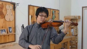 Wano Kosei plays the violin made by Kikuta Hiroshi 2016