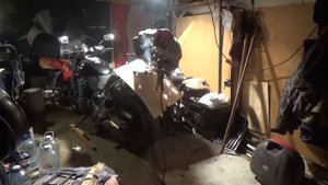 Багажник из нержавейки на HONDA X4 работа.