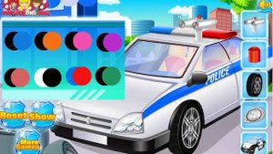 Мойка полицейской машины Игры для детей Wash police car Games for kids