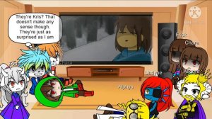 Undertale react to Stronger Than You Kris