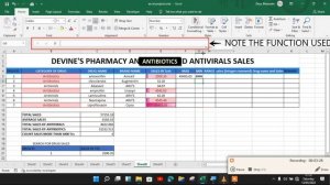 SUMIF, COUNTIF, AND OTHER EXCEL FUNCTIONS USES