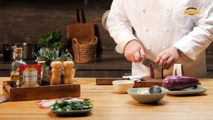 Хрустящие баклажаны с кунжутным соусом. Константин Ивлев