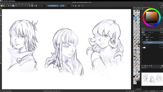 Tips to fix your drawing and linearts on Krita смотреть онлайн