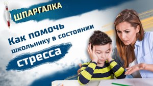 Как помочь школьнику в состоянии стресса? Советы психолога