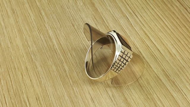 Серебряная печатка с золотом и обсидианом мужская. Перстень. кольцо.17-124з