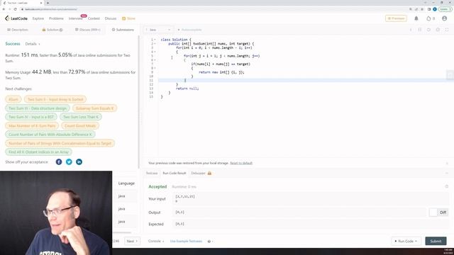 LeetCode - Java - Two Sum Explained смотреть онлайн