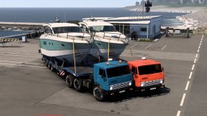 Euro Truck Simulator 2 (ETS 2) - Первые рейсы 2024 года. Конвой с подписчиками