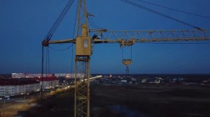 Брошенный башенный кран КБ 403. Долгострой. Abandoned tower crane