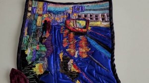 Арт Квилт Картина из лоскутов ткани