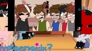 aftons react to FNAF 4 tormentors on crack and meet this future form