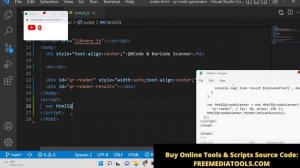Javascript Project to Build QRCode & BarCode Scanner Using Webcam & Image Files in Browser