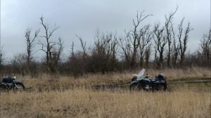Прохват по полям. Урал -Днепр грязи не боятся.