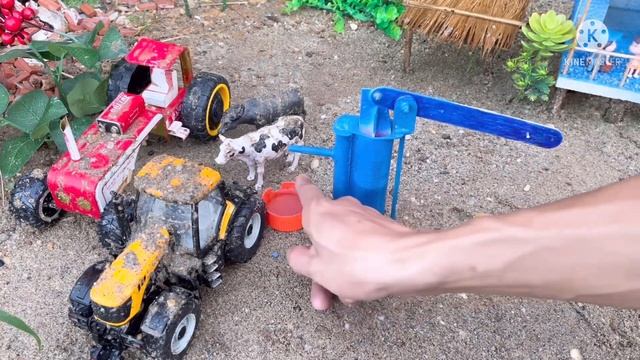 Diy how to make water pump tractor scienceproject  Diy tractor machine motor  craetive mini