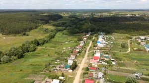 село Сосновка Бессоновского района Пензенской области \ обзорная аэросъемка
