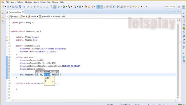 Video #88 - Java Swing Tutorial - JColorChooser Example смотреть онлайн