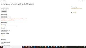 How to fix Windows 10 Language Pack  Download error 0x800f0954