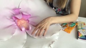 Гигантская орхидея из фоамирана