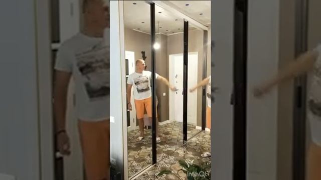 Встроенный.Трёхстворчатый. Зеркальный шкаф, купе. смотреть онлайн