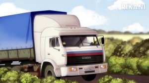 Дальнобойщики в стиле аниме от Rikani