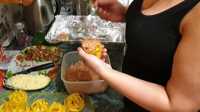 #влог#готовимдома#гнездавдуховке#еда Готовим гнёзда в духовке