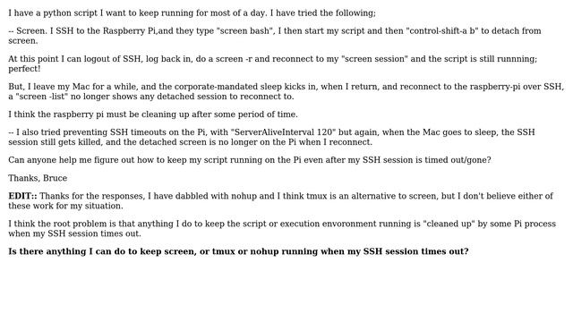 Raspberry Pi: How to keep script running even after session timeout? (3 Solutions!!) смотреть онлайн